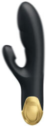 Pretty Love Multifunkcionális vibrátor, Pretty Love, Royal Pleasure Naughty Play, 6-10 cm, arany, g-pontos, csiklószívó, 7+7 funkció, akkumulátoros, 18K aranyozott