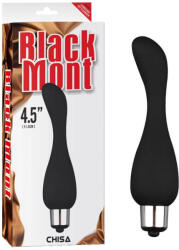 Chisa-novelties G-pont vibrátor, Chisa Novelties, Vibrating Smoothie, 11-15 cm, fekete, bőrbarát szilikon, 7 funkciós, elemes (3x LR44), kezdőknek, ívelt csúcs