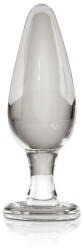 Pipedream - Icicles Análdugó, Pipedream, Icicles No. 26, 11-15 cm, színtelen, bórszilikát üveg, vízálló, hipoallergén, hűthető-melegíthető, biztonságos alappal