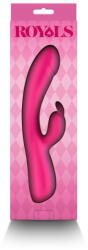 NS Novelties G-pont vibrátor, NS Toys, Royals Divine, 21-25 cm, metál rózsaszín, szilikon, csiklóizgatós, 14 mód, melegítő funkció, akkumulátoros, vízálló