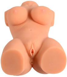 Mistress Féltest szexbaba, Mistress, Emma Half Body, 6, 5 kg, testszínű, realisztikus, vízálló, puha TPR, dupla nyílással (vagina+ánusz), mellekkel