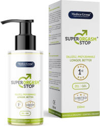 Medica Group Késleltető gél, Medica-Group, Super Orgasm Stop, 150 ml, natúr, hűsítő hatású, óvszerrel használható, gyorsan felszívódó, férfiaknak