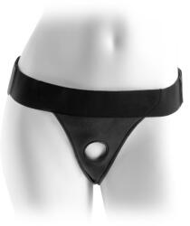 Pipedream Felcsatolható hám, Pipedream, Fetish Fantasy Crotchless, max 152 cm csípő, fekete, vinil, nyitott aljú