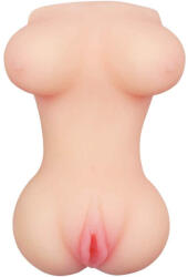 Lovetoy Műpunci maszturbátor, Lovetoy, X-Basic Mini Torso, 12, 5 cm, testszínű, realisztikus, mini női torzó mellekkel és vaginával, puha TPE, vízálló
