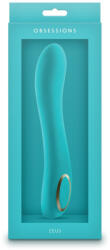 NS Novelties G-pont vibrátor, NS Toys, Obsessions Zeus, 16-20 cm, világoszöld, szilikon, rugalmas, 7 mód, 3 sebesség, akkumulátoros, vízálló