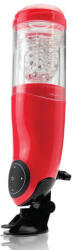 Pipedream - PDX Extreme Műszáj maszturbátor, Pipedream, PDX Extreme Mega-Bator Mouth, 26-30 cm, piros/átlátszó, akkumulátoros, tapadókorongos, 5 sebesség, 10 mód