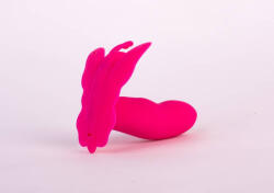 Realov Okos csiklóvibrátor, Realov, Lydia I Smart Butterfly, 8, 7 cm, rózsaszín, akkumulátoros, app-vezérelt, Bluetooth 4.0, dupla motoros, vízálló, bőrbarát