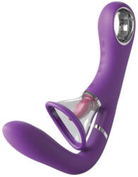 Pipedream Csikló- és G-pont vibrátor, Pipedream - Fantasy For Her, Her Ultimate Pleasure Pro, 24, 6 cm, lila, akkumulátoros, vízálló, szívó- és nyalófunkciós