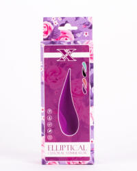 X-Men Csiklóvibrátor, X-Men, Elliptical Clitoral Stimulator, 16-20 cm, lila, akkumulátoros, vízálló, 10 mód, 5 sebesség, szilikon, kezdőknek is