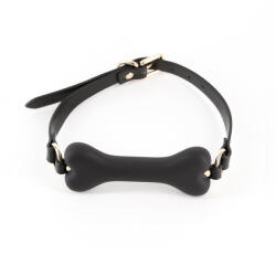 NS Toys Szájpecek, NS Toys, Fetish & Fashion Roseanne, 11-15 cm hossz, 4-4, 4 cm átmérő, fekete, állítható műbőr pánt, szilikon pecek, bőrbarát