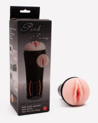 Loverzzz Vibrátoros műpunci, Loverzzz, Pink Pussy Masturbator, 21-25 cm, testszínű, TPR, elemes (3x AAA), realisztikus, bordázott és rücskös belső