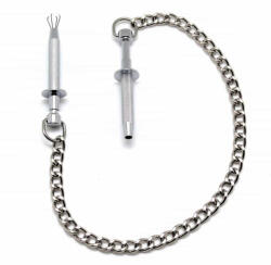 Rimba Mellcsipesz, Rimba, Nipple Clamps, 2, 6-3 cm hossz, 0, 7-0, 79 cm átmérő, ezüst, fém, BDSM/fétis, szorító hatású, masszív, mellbimbóra