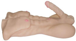 Mistress Realista műpopsi maszturbátor pénisszel és ánusznyílással, Mistress, Strong Man, 51-55 cm, testszínű, 6, 25 kg, bőrszerű TPR, vízálló, valósághű