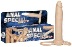 Orion Heregyűrűs dildó, Orion, Special Anal, 15, 3 cm, testszínű, rugalmas TPR, pénisz- és heregyűrűs, élethű, erezetes, vízálló