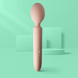 You Love Me Masszírozó vibrátor, You Love Me, Take Me, 21-25 cm, bézs, akkumulátoros, vízálló, szilikon, 10 mód, rugalmas fej, bársonyos tapintás