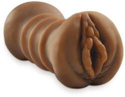 Pipedream - PDX Extreme Dupla nyílású maszturbátor, Pipedream PDX Extreme, Flip Me Over, 11-15 cm, barna, realisztikus, vízálló, vaginával és ánusszal