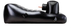 Nmc Szexgép, NMC, Louisiana Lounger, 160 x 80 cm, fekete, felfújható, 200 lökés/perc, távirányítós, 3 vibrátorral, csukló- és bokapántokkal, elemes