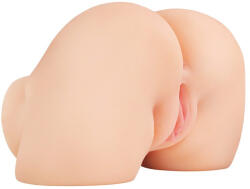 Pipedream - PDX Elite Vibrátoros torzó maszturbátor, Pipedream PDX Elite, Shake That Ass, 2, 9 kg, testszínű, dupla bejárat (vagina+ánusz), 2 motor, 10 mód, akkumulátoros