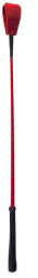 Devil Sticks Lovaglópálca, Devil Sticks, Crop, 66 cm, piros, bőr, könnyű, precíz paskoláshoz, kezdőknek és haladóknak