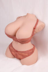 Mistress Élethű női torzó maszturbátor, Mistress, Tiny Masturbator, 40 cm, testszínű, akkumulátoros, tolófunkciós, 3 sebesség, 4 fokozat, vagina és ánusz