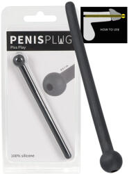 You2Toys Üreges húgycsőtágító, You2Toys, Piss Play Penis Plug, 11, 8 cm, fekete, szilikon, hajlékony, folyadékáteresztő, 0, 7-1, 3 cm átmérő