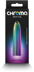 NS Novelties Mini vibrátor, NS Toys, Chroma Petite Bullet, 6-10 cm, többszínű, akkumulátoros, vízálló, bőrbarát ABS, 7 mód, 3 sebesség, diszkrét
