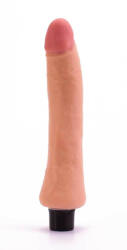 Lovetoy Realisztikus vibrátor, Lovetoy, Real Softee Vibrating Dildo, 23 cm, testszínű, 10 funkciós, elemes (2xAAA), vízálló, puha TPE, rugalmas, erezett