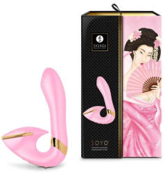 SHUNGA Multifunkcionális vibrátor, Shunga, Soyo, 16-20 cm, rózsaszín, akkumulátoros, kétmotoros, csiklóizgatós, g-pontos, világítós, ABS, 5 sebesség, 10 mód