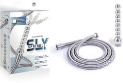 NMC Análzuhany, NMC, Hydro Series Sly Sprinkle Supreme Cleansing System - Ribbed, 100 cm zuhanycső, ezüst, rozsdamentes acél, szilikon alátétekkel