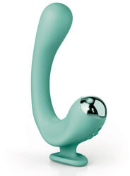 Pipedream - JimmyJane Rabbit vibrátor, JimmyJane, Reflexx Rabbit 2, 16-20 cm, zöld, szilikon, kétmotoros (motoronként 10 mód), vízálló, akkumulátoros, G-pont és csiklóizgató, melegítő funkció, ergonomikus, ujjtartóval