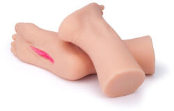 Mistress Lábfétis műpunci, Mistress, Foot Fetish Left, 26-30 cm, testszínű, TPE, realisztikus, vízálló, bal láb, vaginás