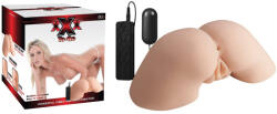 NMC Két nyílású műpunci-műpopsi maszturbátor, NMC, XXX To-Go Controller I, 11-15 cm, testszínű, 10 funkciós, távirányítós, vibrátoros, elemes (3 x AAA)