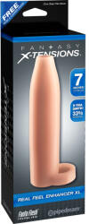 Pipedream - Fantasy X-tensions Péniszköpeny, Pipedream, Fantasy X-tensions Real Feel Enhancer XL Light, 16-20 cm, 4-4, 4 cm átmérő, testszínű, TPE, késleltető, vízálló