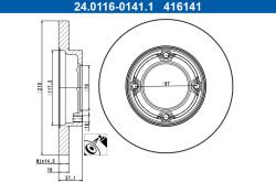 ATE Disc frana ATE 24.0116-0141.1 (24.0116-0141.1)