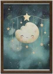  FAKERETES PLAKÁT FALRA SÖTÉTBARNA ALVÁSFELHŐ 50x70 CM