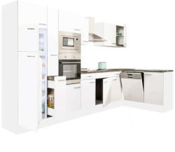 Leziter Yorki 370 sarok konyhabútor felülfagyasztós hűtős kivitelben - pepita - 463 740 Ft