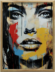  KERET FALI PLAKÁT SZÍNES ARCOK PORTRÉ 70x100 CM