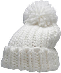  4F Krémszínű Pomponos Női Sapka - Téli Stílus
