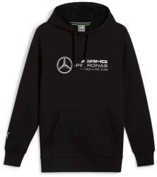 PUMA Mercedes AMG Petronas ESS férfi kapucnis pulóver, fekete-fehér-zöld, S24