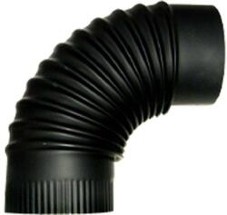 Muta Füstcső könyök fekete fi 130 mm