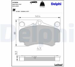 DELPHI set placute frana, frana disc DELPHI LP2056 (LP2056)
