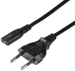 LogiLink CABLU alimentare LOGILINK casetefon, 3m, intrare Euro plug, iesire C7, 10A, testat VDE, black, CP145 (timbru verde 0.18 lei) (CP145)