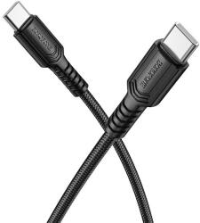 BOROFONE Cablu Date si Incarcare USB-C - USB-C Borofone BX116 Certain, 60W, 1m, Negru - evomag