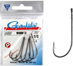 Gamakatsu Worm 31 süllőző horog, #1/0, 6db (146674-001)