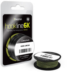 Delphin HOOKLINE 6K fonott előke zsinór, 6 szálas, zöld, 15lbs, 20m (500700215)