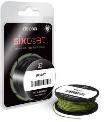 Delphin SIXCOAT bevonatos, hámozható előke zsinór, zöld, 25lbs, 5m (101000112)