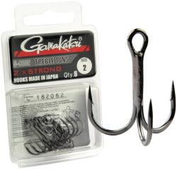 Gamakatsu Treble 18NS 2xStrong rablóhalas hármas horog, #6, 6db (149381-006)