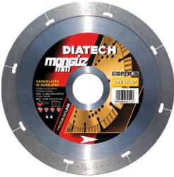 Diatech Mongúz gyémánt vágótárcsa, greslap, gránitlap, kerámia 125x22, 5x5 mm