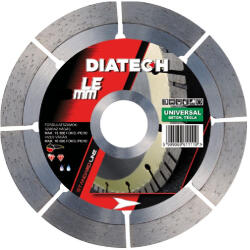 Diatech LE standard gyémánt vágótárcsa, beton / univerzális 115x22, 2x10 mm