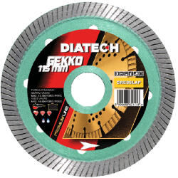 Diatech Gekko gyémánt vágótárcsa, greslap, gránitlap, kerámia 115x22, 2x7, 5 mm